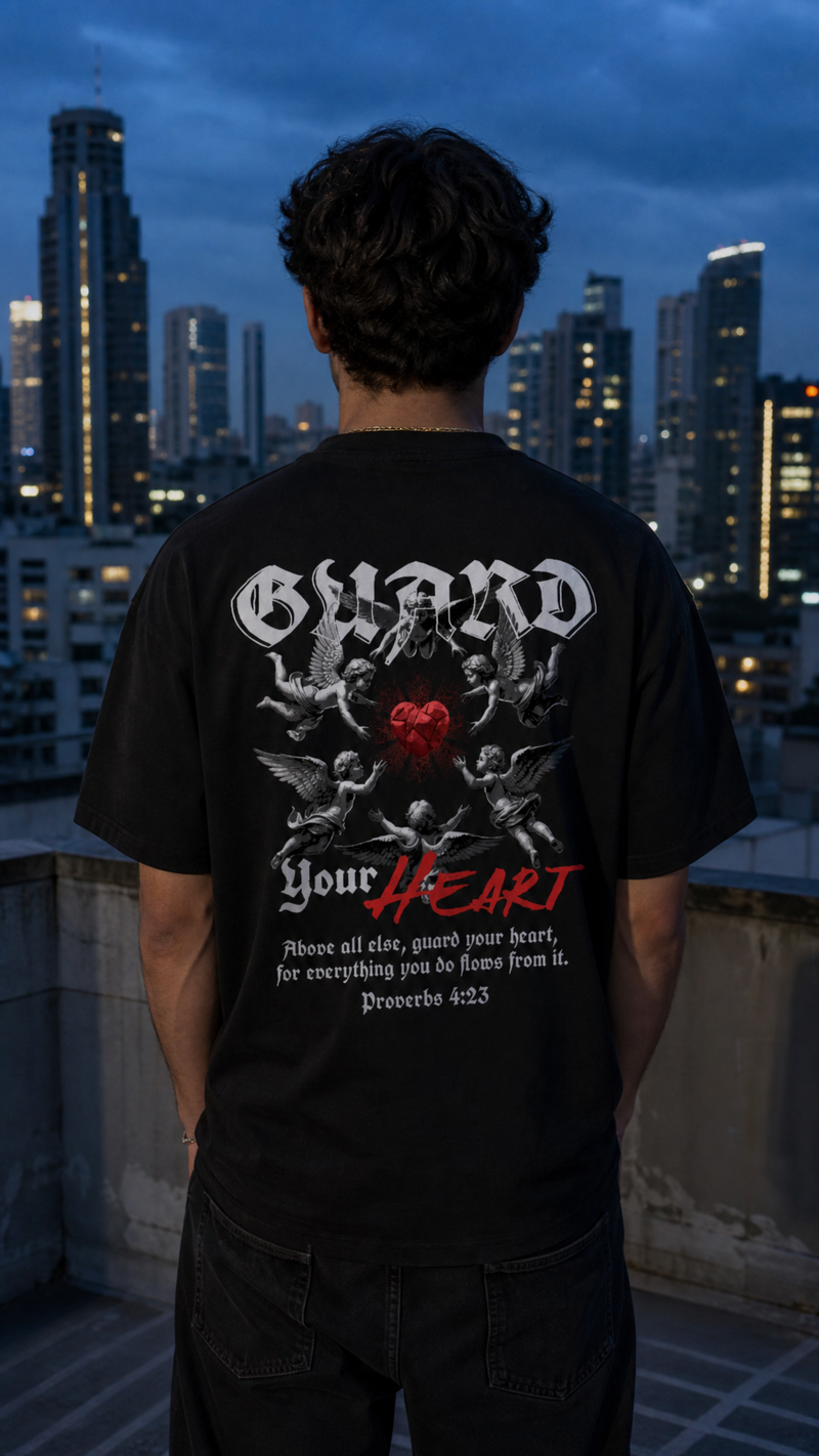 Proverbs 4:23 Shirt Backprint